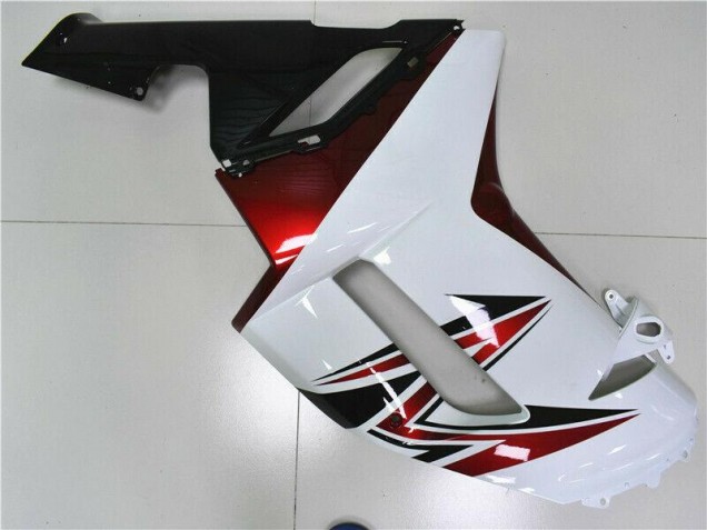 Carenagem Kawasaki ZX6R 2007-2008 - Branco Preto Vermelho