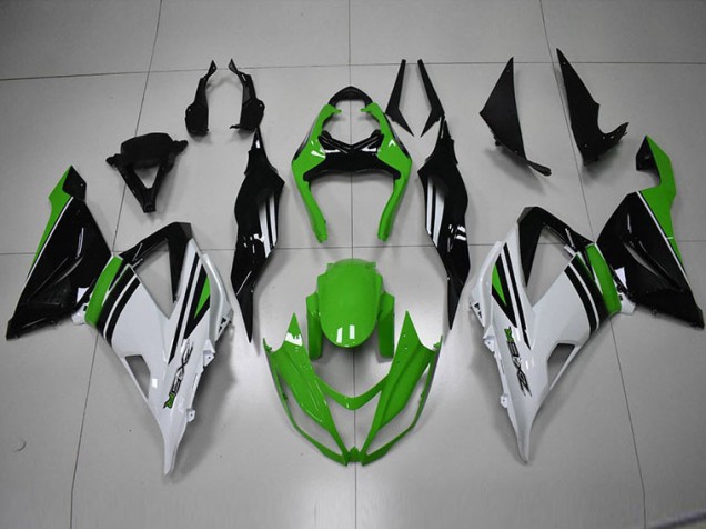 Carenagem Kawasaki ZX6R 2013-2018 - Preto Verde Branco