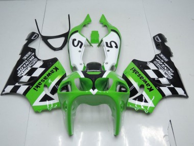 Carenagem Kawasaki ZX7R 1996-2003 - Verde Preto & Branco