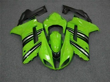 Carenagem & Plástico Kawasaki ZX6R 2007-2008 - Verde Preto