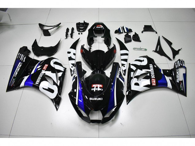 Carenagem Suzuki GSXR 1000 2017-2023 - Preto Branco Motul