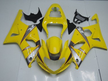 Carenagem Suzuki GSXR 1000 K1 2000-2002 - Amarelo & Cinzento