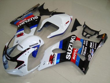 Carenagem Suzuki GSXR 1000 K1 2000-2002 - Preto Branco Azul