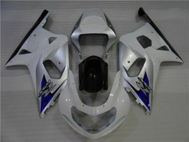 Carenagem Suzuki GSXR 600 / 750 K1 K2 K3 2001-2003 - Branco Prata