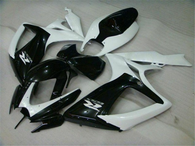 Carenagem Suzuki GSXR 600 / 750 K6 2006-2007 - Preto Branco