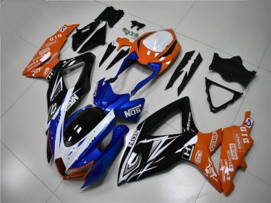 Carenagem Suzuki GSXR 600 / 750 K8 2008-2010 - Azul Laranja