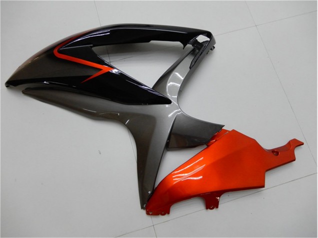 Carenagem Suzuki GSXR 600 / 750 K8 2008-2010 - Preto Laranja Cinzento