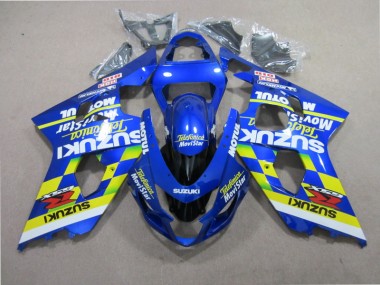 Carenagem Suzuki GSXR 600 K1 K2 K3 2001-2003 - Azul Telefunica Movistar