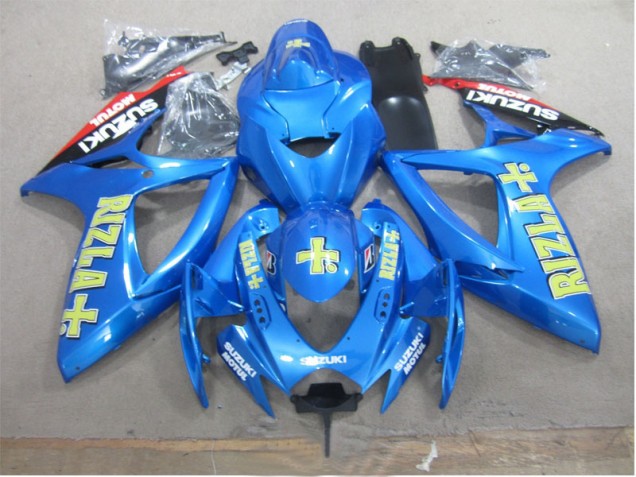 Carenagem Suzuki GSXR 600 K6 2006-2007 - Azul Amarelo Rizla