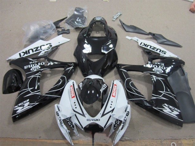 Carenagem Suzuki GSXR 600 K6 2006-2007 - Preto Branco Corona Extra Motul