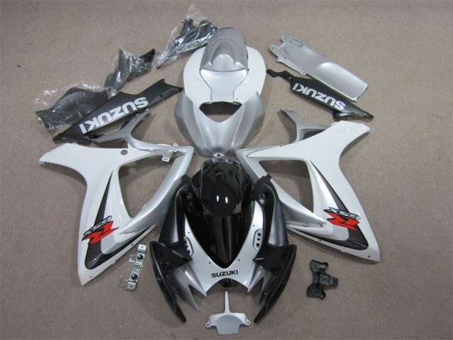 Carenagem Suzuki GSXR 600 K6 2006-2007 - Preto Branco