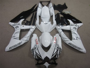 Carenagem Suzuki GSXR 600 K8 2008-2010 - Branco Preto Corona Extra Motul