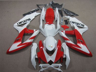 Carenagem Suzuki GSXR 600 K8 2008-2010 - Branco Vermelho