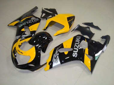 Carenagem Suzuki GSXR 750 K1 K2 K3 2001-2003 - Amarelo Preto