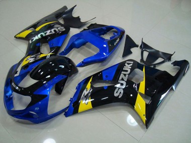 Carenagem Suzuki GSXR 750 K1 K2 K3 2001-2003 - Azul Preto