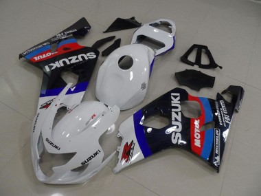 Carenagem Suzuki GSXR 750 K4 2004-2005 - Branco Azul Motul