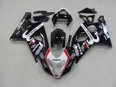 Carenagem Suzuki GSXR 750 K4 2004-2005 - Preto Vermelho Baliza