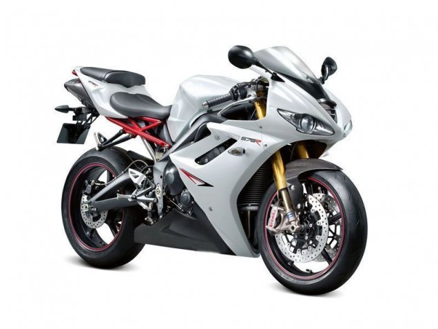 Carenagem Triumph Daytona 675 Triple 2009-2012 - Branco Pérola Preto