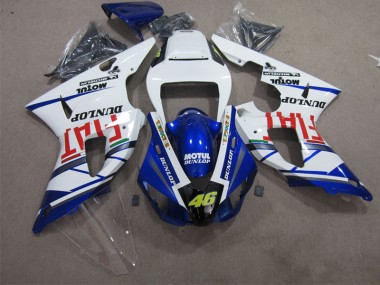 Carenagem Yamaha R1 1998-1999 - Azul Branco Motul Dunlop 46