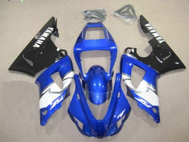 Carenagem Yamaha R1 1998-1999 - Azul Preto Branco Decalque