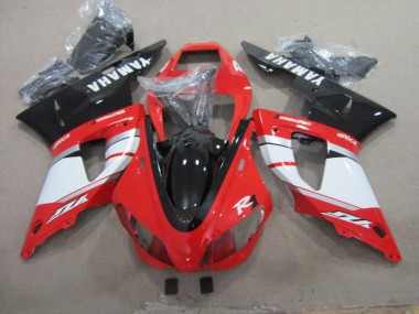 Carenagem Yamaha R1 1998-1999 - Preto Vermelho Branco Decalque