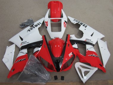 Carenagem Yamaha R1 1998-1999 - Vermelho Branco Preto Decalque