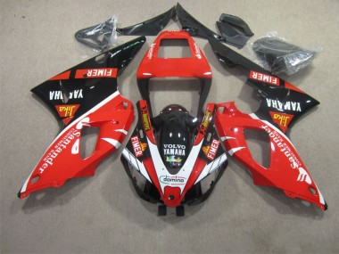 Carenagem Yamaha R1 1998-1999 - Vermelho Preto Branco Santander