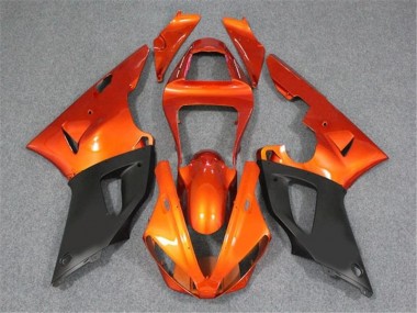 Carenagem Yamaha R1 2002-2003 - Laranja Preto