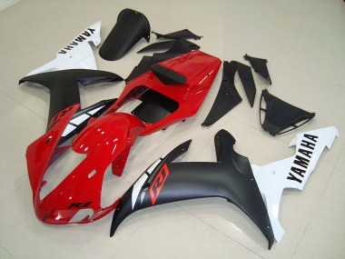 Carenagem Yamaha R1 2002-2003 - Preto Fosco Vermelho