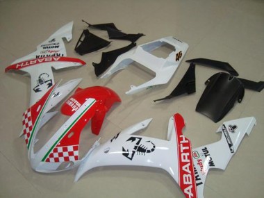 Carenagem Yamaha R1 2002-2003 - Vermelho Branco Bandeira