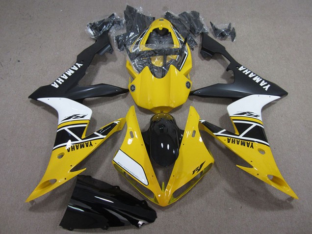 Carenagem Yamaha R1 2004-2006 - Amarelo Branco Preto