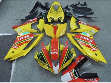 Carenagem Yamaha R1 2007-2008 - Amarelo Vermelho Swan