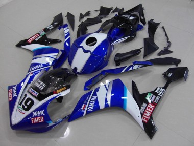 Carenagem Yamaha R1 2007-2008 - Branco Azul