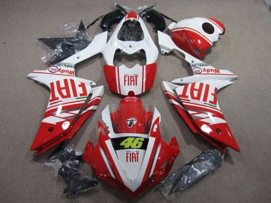 Carenagem Yamaha R1 2007-2008 - Vermelho Branco Fiat 46