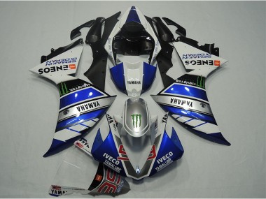 Carenagem Yamaha R1 2012-2014 - Azul Branco IVECO