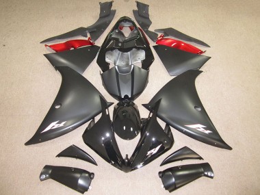 Carenagem Yamaha R1 2012-2014 - Preto Branco Decalque