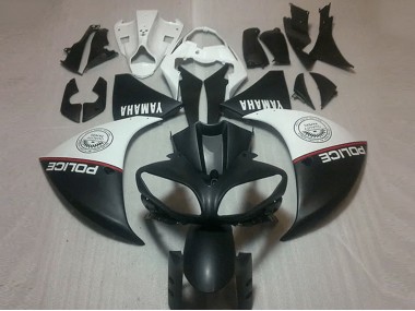 Carenagem Yamaha R1 2012-2014 - Preto Fosco Branco