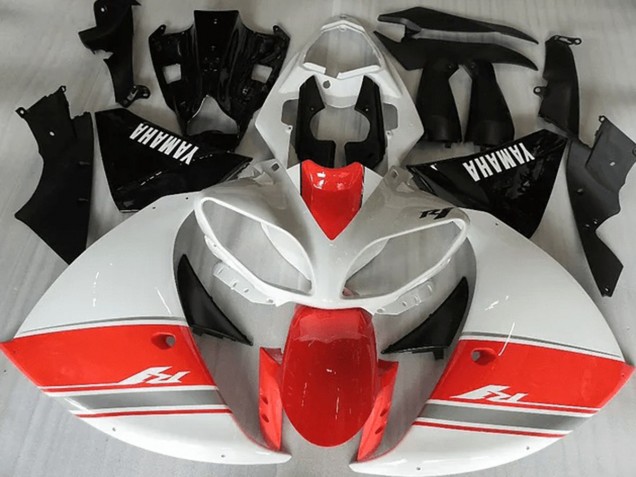 Carenagem Yamaha R1 2012-2014 - Racy Vermelho Branco Preto