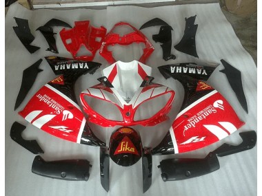 Carenagem Yamaha R1 2012-2014 - Vermelho Branco & Preto Graphic