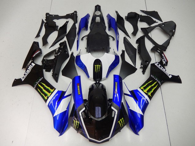 Carenagem Yamaha R1 2015-2019 - Azul Preto Monster