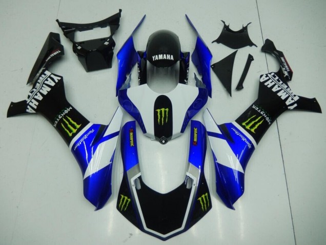 Carenagem Yamaha R1 2015-2019 - Preto Azul Monster