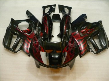 Carroçaria Honda CBR 600 F4i 2004-2007 - Preto Vermelho Chama