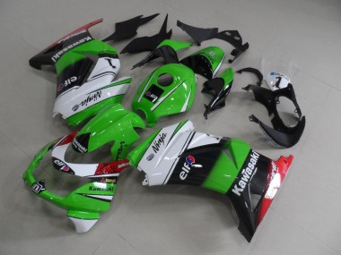 Carroçaria Kawasaki ZX 250R 2008-2012 - Verde Branco Preto