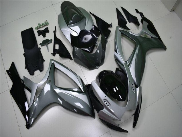 Carroçaria Suzuki GSXR 600 / 750 K6 2006-2007 - Prata Cinzento