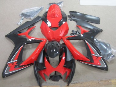 Carroçaria Suzuki GSXR 600 K6 2006-2007 - Preto Vermelho