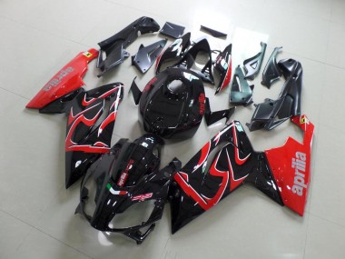 Injeção Kit Carenagem Aprilia RS 125 2006-2011 - Preto & Vermelho