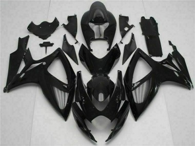 Injeção Kit Carenagem Suzuki GSXR 600 / 750 K6 2006-2007 - Preto