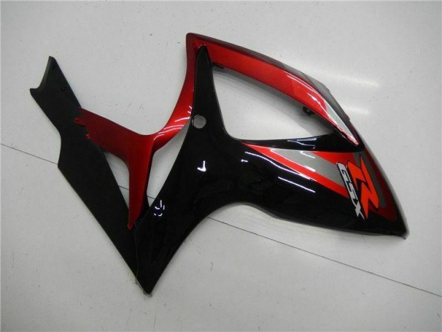 Injeção Kit Carenagem Suzuki GSXR 600 / 750 K6 2006-2007 - Vermelho Preto