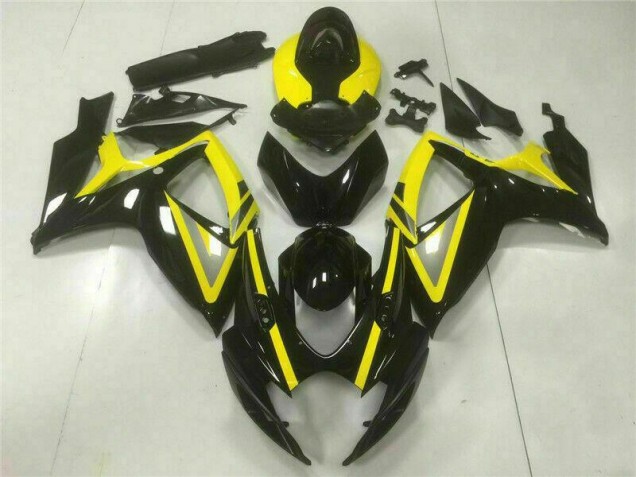 Injeção Kits Carenagem Suzuki GSXR 600 / 750 K6 2006-2007 - Preto