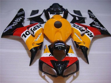 Kit Carenagem Honda CBR 1000RR 2004-2005 - Laranja Preto Repsol